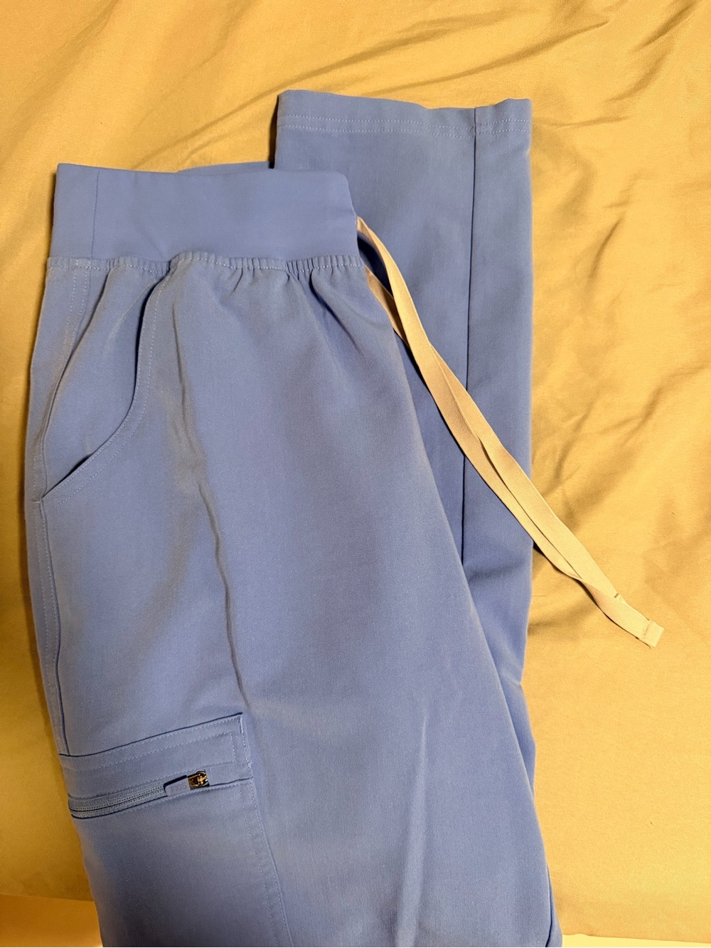 Yola High Rise Slim Scrub Pant - Ceil Blue Figs Pant